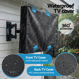 Darrahopens Appliances > TV > TVs & Accessories Artiss 55-58 Inch TV Cover Waterproof Outdoor Patio Flat Television Protector