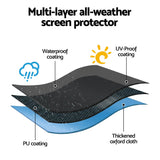 Darrahopens Appliances > TV > TVs & Accessories Artiss 55-58 Inch TV Cover Waterproof Outdoor Patio Flat Television Protector