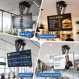 Darrahopens Appliances > TV > TVs & Accessories Artiss Motorised Ceiling TV Mount 32-75 Inch Flip Down Smart Remote VESA 600x400 In Australia - Darrahopens