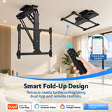 Darrahopens Appliances > TV > TVs & Accessories Artiss Motorised Ceiling TV Mount 32-75 Inch Flip Down Smart Remote VESA 600x400 In Australia - Darrahopens