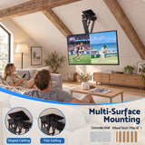 Darrahopens Appliances > TV > TVs & Accessories Artiss Motorised Ceiling TV Mount 32-75 Inch Flip Down Smart Remote VESA 600x400 In Australia - Darrahopens