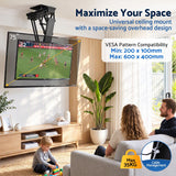 Darrahopens Appliances > TV > TVs & Accessories Artiss Motorised Ceiling TV Mount 32-75 Inch Flip Down Smart Remote VESA 600x400 In Australia - Darrahopens