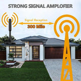 Darrahopens Appliances > TV > TVs & Accessories Digital Tv Antenna 300 Mile Indoor Outdoor Hd Tv Aerial Amplifier Signal Booster