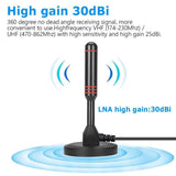 Darrahopens Appliances > TV > TVs & Accessories Digital Tv Antenna 300 Mile Indoor Outdoor Hd Tv Aerial Amplifier Signal Booster