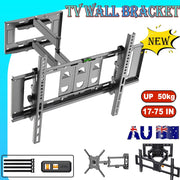 Darrahopens Appliances > TV > TVs & Accessories Full Motion Wall Mount TV Bracket Swivel & Tilt LED17 32 40 43 50 55 60 65 70 75 Double arm