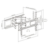Darrahopens Appliances > TV > TVs & Accessories Large Full Motion TV Wall Mount 32 inches - 70 inches Panels