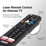 Darrahopens Appliances > TV > TVs & Accessories Laser Remote Control for Hisense TV Black