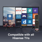 Darrahopens Appliances > TV > TVs & Accessories Laser Remote Control for Hisense TV Black