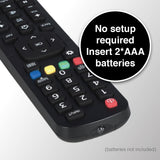 Darrahopens Appliances > TV > TVs & Accessories Laser Remote Control for Hisense TV Black