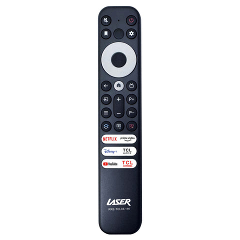 Darrahopens Appliances > TV > TVs & Accessories Laser Remote Control for TCL TVs - Black