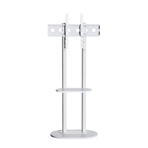 Darrahopens Appliances > TV > TVs & Accessories Minimalist Marble Textured Floor Tv Stand 40"-75" Strong Steel Tv Bracket Stable