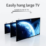 Darrahopens Appliances > TV > TVs & Accessories Minimalist Marble Textured Floor Tv Stand 40"-75" Strong Steel Tv Bracket Stable