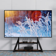 Darrahopens Appliances > TV > TVs & Accessories Reinforced Metal 65-100" Tv Floor Stand 2 Tier Shelf Tv Mount Adjustable Height