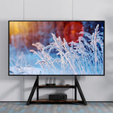 Darrahopens Appliances > TV > TVs & Accessories Reinforced Metal 65-100" Tv Floor Stand 2 Tier Shelf Tv Mount Adjustable Height