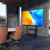 Darrahopens Appliances > TV > TVs & Accessories Reinforced Metal 65-100" Tv Floor Stand 2 Tier Shelf Tv Mount Adjustable Height
