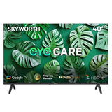 SKYWORTH 40" E5500H EyeCare Smart Google TV, 1080P FHD, HDR10 HLG, Find-My Remote, AI Picture Processing, Dolby Audio, Screen Casting, Bezel Less Design, Voice Control