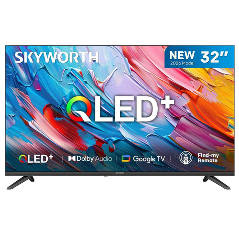 Darrahopens Appliances > TV > TVs & Accessories SKYWORTH Q5600H 32''-QLED+ Smart Google TV, HD, HDR10 HLG, Find-My Remote, Dolby Audio, Screen Casting, Bezel Less Design, Voice Control In Australia - Darrahopens