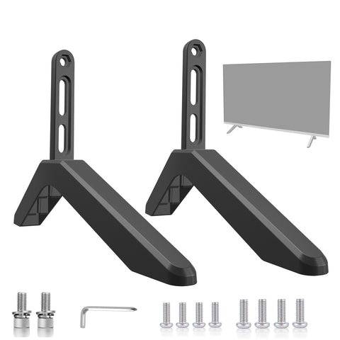 Darrahopens Appliances > TV > TVs & Accessories Universal TV Stand with Screws Easy Installation Tabletop Stand for TVs Compatible with Samsung LG TCL Vizio Hisense