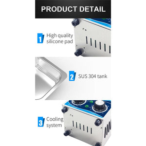 Darrahopens Appliances > Vacuum Cleaners 1.3L Digital Ultrasonic Cleaner Jewelry Ultra Sonic Bath Degas Parts Cleaning
