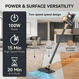 Darrahopens Appliances > Vacuum Cleaners > Stick Vacuums 4-in-1 cordless vacuum cleaner, 50000RPM motor, 10000Pa suction, 180° rotating brush head, dual speed settings, lightweight and convenient./golden In Australia - Darrahopens