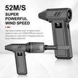 Darrahopens Appliances > Vacuum Cleaners > Stick Vacuums 9-Piece 130,000 RPM Handheld Blower and Vacuum Cleaner, Black