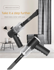 Darrahopens Appliances > Vacuum Cleaners > Stick Vacuums Black 3-in-1 Portable Cordless Mini Vacuum Cleaner Handheld Air Duster & Blower USB Rechargeable Kit for Car Interior Home Office Keyboard Pet Hair