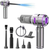 Darrahopens Appliances > Vacuum Cleaners > Stick Vacuums Cordless Handheld Car Vacuum Cleaner 4-in-1 Wireless Vacuum with Brushless Motor Mini Car Vaacuum Cleaner -Purple