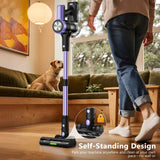 Darrahopens Appliances > Vacuum Cleaners > Stick Vacuums Cordless Vacuum Cleaner, 55Kpa/55mins Self-Standing Powerful Stick Lightweight Vacuum Cleaner for Home Pet Hair/Hard Floor/Carpet。