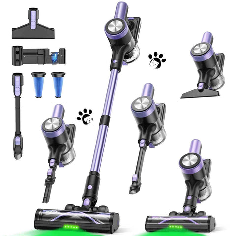 Darrahopens Appliances > Vacuum Cleaners > Stick Vacuums Cordless Vacuum Cleaner, 55Kpa/55mins Self-Standing Powerful Stick Lightweight Vacuum Cleaner for Home Pet Hair/Hard Floor/Carpet。