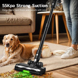 Darrahopens Appliances > Vacuum Cleaners > Stick Vacuums Cordless Vacuum Cleaner, 55Kpa/55Mins Vacuum Cleaners for Home. Self-Standing Stick Vacuum with Rechargeable Dock，LED Display & Anti-Tangle，Lightweight Rechargeable Vacuum for Carpet，Floor