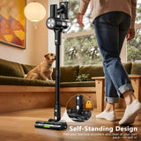 Darrahopens Appliances > Vacuum Cleaners > Stick Vacuums Cordless Vacuum Cleaner, 55Kpa/55Mins Vacuum Cleaners for Home. Self-Standing Stick Vacuum with Rechargeable Dock，LED Display & Anti-Tangle，Lightweight Rechargeable Vacuum for Carpet，Floor