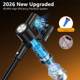 Darrahopens Appliances > Vacuum Cleaners > Stick Vacuums Cordless Vacuum Cleaner, 55Kpa/55Mins Vacuum Cleaners for Home. Self-Standing Stick Vacuum with Rechargeable Dock，LED Display & Anti-Tangle，Lightweight Rechargeable Vacuum for Carpet，Floor