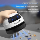 Darrahopens Appliances > Vacuum Cleaners > Stick Vacuums Desktop Vacuum Cleaner Mini,Cordless & Portable,Dust & Crumb Sweeper,Cute Cartoon Robot,USB,Easy to Remove Dust/Hair/Pet Hair/Crumbs on Desktop/Table/Keyboard/Sofa and etc,Lightweight Design