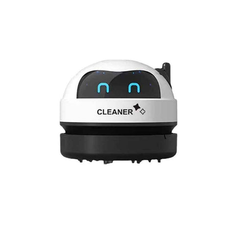 Darrahopens Appliances > Vacuum Cleaners > Stick Vacuums Desktop Vacuum Cleaner Mini,Cordless & Portable,Dust & Crumb Sweeper,Cute Cartoon Robot,USB,Easy to Remove Dust/Hair/Pet Hair/Crumbs on Desktop/Table/Keyboard/Sofa and etc,Lightweight Design