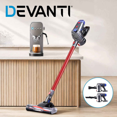 Darrahopens Appliances > Vacuum Cleaners > Stick Vacuums Devanti K7 Cordless Stick Vacuum Cleaner plus Coffee Maker Machine Espresso In Australia - Darrahopens