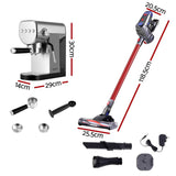 Darrahopens Appliances > Vacuum Cleaners > Stick Vacuums Devanti K7 Cordless Stick Vacuum Cleaner plus Coffee Maker Machine Espresso In Australia - Darrahopens