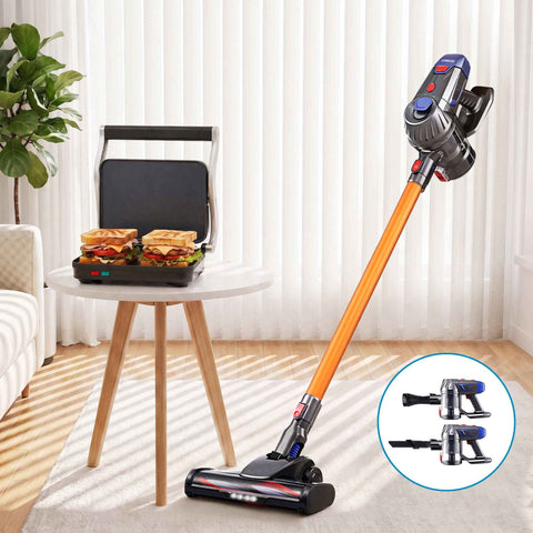 Darrahopens Appliances > Vacuum Cleaners > Stick Vacuums Devanti K7 Cordless Stick Vacuum Cleaner plus Sandwich Maker Panini Press In Australia - Darrahopens