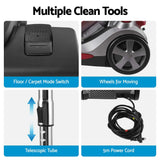 Darrahopens Appliances > Vacuum Cleaners > Stick Vacuums Devanti Vacuum Cleaner Bagless Canister 2000W 25kPa Powerful Suction 4L In Australia - Darrahopens
