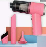 Darrahopens Appliances > Vacuum Cleaners > Stick Vacuums Pink 3-in-1 Portable Cordless Mini Vacuum Cleaner Handheld Air Duster & Blower USB Rechargeable Kit for Car Interior Home Office Keyboard Pet Hair