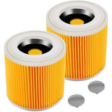 Darrahopens Appliances > Vacuum Cleaners > Vacuum Cleaner Accessories 2-pack filter cartridge for Kärcher WD3 Premium, NT20/1 NT30/1 NT38 - Filters - Replacement filters for Kärcher vacuum cleaners