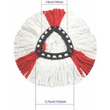 Darrahopens Appliances > Vacuum Cleaners > Vacuum Cleaner Accessories 2 Pack Mop Heads Compatible With Vileda 2 In 1 Turbo Mop Replacement Head, Microfiber, Red, White.