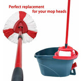 Darrahopens Appliances > Vacuum Cleaners > Vacuum Cleaner Accessories 2 Pack Mop Heads Compatible With Vileda 2 In 1 Turbo Mop Replacement Head, Microfiber, Red, White.