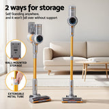 Darrahopens Appliances > Vacuum Cleaners > Vacuum Cleaner Accessories Devanti 300W Stick Vacuum Cleaner Cordless Self-Standing Golden
