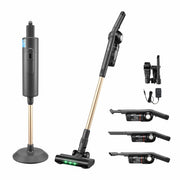 Darrahopens Appliances > Vacuum Cleaners > Vacuum Cleaner Accessories Devanti Cordless Vacuum Cleaner with Auto-Empty Dust Station, 18kPa Powerful Suction 1.05kg Lightweight 40Mins Runtime 3-Speed LED Floor Head Washable HEPA Filter Stick Vacuum, Grey