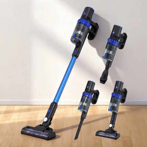 Darrahopens Appliances > Vacuum Cleaners > Vacuum Cleaner Accessories Devanti Stick Vacuum Cleaner Brushless Cordless 350W Blue