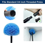 Darrahopens Appliances > Vacuum Cleaners > Vacuum Cleaner Accessories Dust brush head - 8" diameter blue screw head for spider web vacuum cleaners