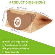 Darrahopens Appliances > Vacuum Cleaners > Vacuum Cleaner Accessories Replacement Filter Bags for Kärcher WD2 MV2 WD2250 A2004 A2054 Vacuum Cleaner 10 Pack