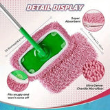 Darrahopens Appliances > Vacuum Cleaners > Vacuum Cleaner Accessories Replacement Mop Covers - Reusable Mop Cloths - For Wet and Dry Cleaning - Pack of 4