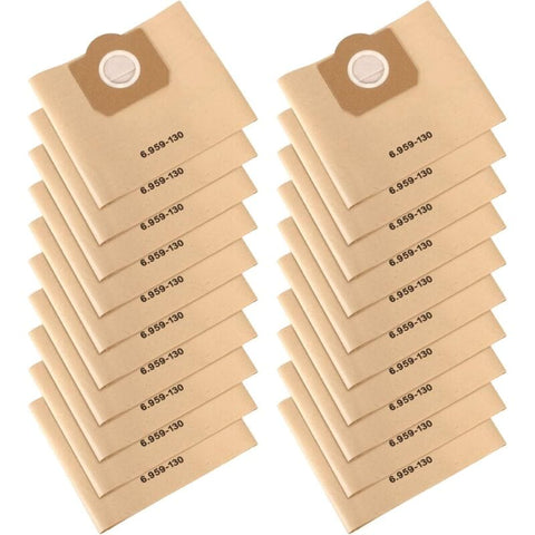 Darrahopens Appliances > Vacuum Cleaners > Vacuum Cleaner Accessories Vacuum Cleaner Bags, 20 Pack Upright Vacuum Cleaner Bags, Paper Filter Bags, For Karcher 6.959-130.0