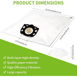 Darrahopens Appliances > Vacuum Cleaners > Vacuum Cleaner Accessories Vacuum Cleaner Bags for Kärcher, Compatible with WD4 WD5 WD6 MV4 MV5 MV6, 10 Pack